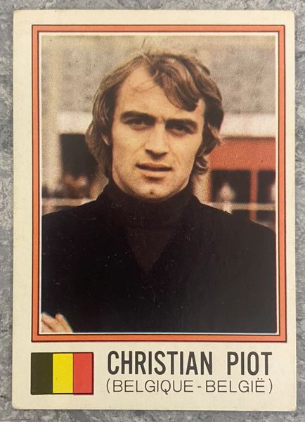 1974 WORLD CUP PANINI ORIGINAL UNUSED STICKER CHRISTIAN PIOT BELGIUM 352