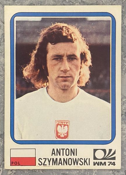 1974 WORLD CUP PANINI ORIGINAL UNUSED STICKER ANTONI SZYMANOWSKI POLAND 339