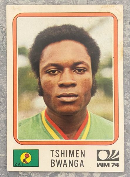 1974 WORLD CUP PANINI ORIGINAL UNUSED STICKER TSHIMEN BWANGA ZAIRE 176