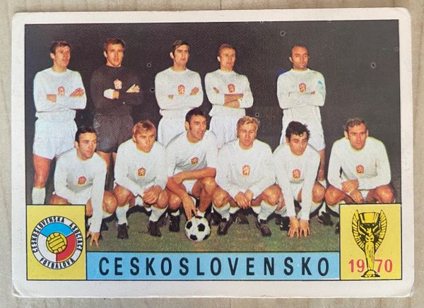 1970 MEXICO WORLD CUP PANINI ORIGINAL UNUSED STICKER TEAM GROUP CZECHOSLOVAKIA