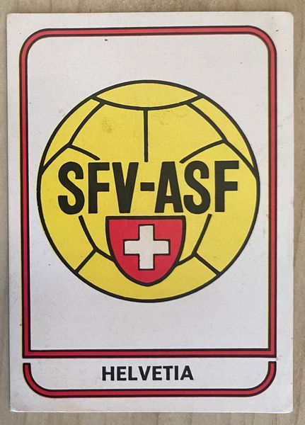 1978 ARGENTINA WORLD CUP PANINI ORIGINAL UNUSED STICKER TEAM BADGE SWITZERLAND 361