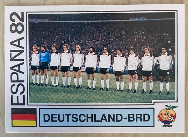 1982 SPAIN ESPANA 82 WORLD CUP PANINI ORIGINAL UNUSED STICKER WEST GERMANY TEAM GROUP 111