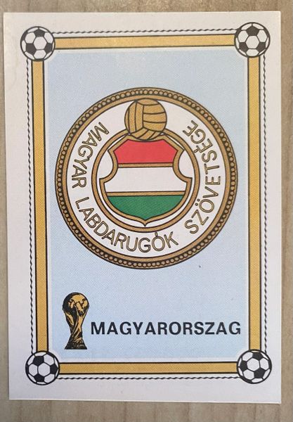 1978 ARGENTINA WORLD CUP PANINI ORIGINAL UNUSED STICKER TEAM BADGE HUNGARY