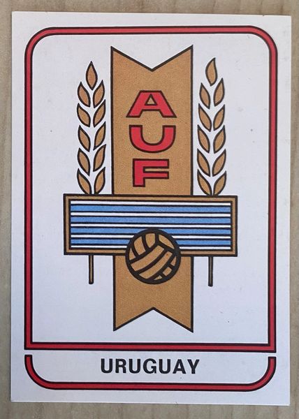 1978 ARGENTINA WORLD CUP PANINI ORIGINAL UNUSED STICKER TEAM BADGE URUGUAY