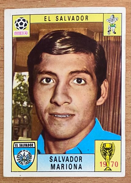 1970 MEXICO WORLD CUP PANINI ORIGINAL UNUSED STICKER SALVADOR MARIONA EL SALVADOR