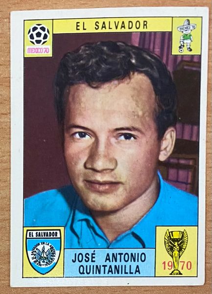 1970 MEXICO WORLD CUP PANINI ORIGINAL UNUSED STICKER JOSE ANTONIO QUINTANILLA EL SALVADOR