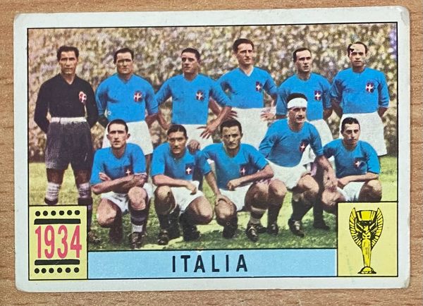1970 MEXICO WORLD CUP PANINI ORIGINAL UNUSED STICKER ITALY TEAM GROUP ITALIA 1934