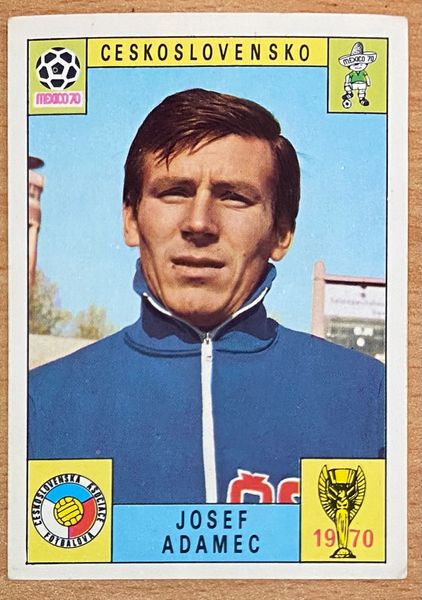 1970 MEXICO WORLD CUP PANINI ORIGINAL UNUSED STICKER JOSEF ADAMEC CZECHOSLOVAKIA