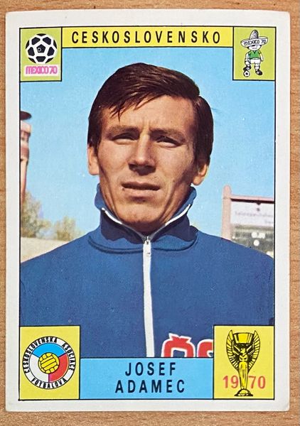 1970 MEXICO WORLD CUP PANINI ORIGINAL UNUSED STICKER JOSEF ADAMEC CZECHOSLOVAKIA