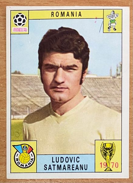 1970 MEXICO WORLD CUP PANINI ORIGINAL UNUSED STICKER LUDOVIC SATMAREANU ROMANIA