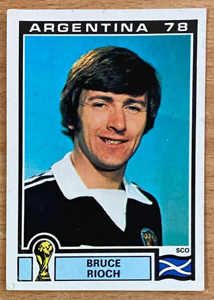 1978 ARGENTINA WORLD CUP PANINI ORIGINAL UNUSED STICKER BRUCE RIOCH 321