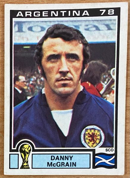 1978 ARGENTINA WORLD CUP PANINI ORIGINAL UNUSED STICKER DANNY MCGRAIN 320