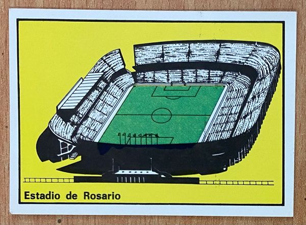 1978 ARGENTINA WORLD CUP PANINI ORIGINAL UNUSED STICKER VENUE STADIUM ROSARIO 35