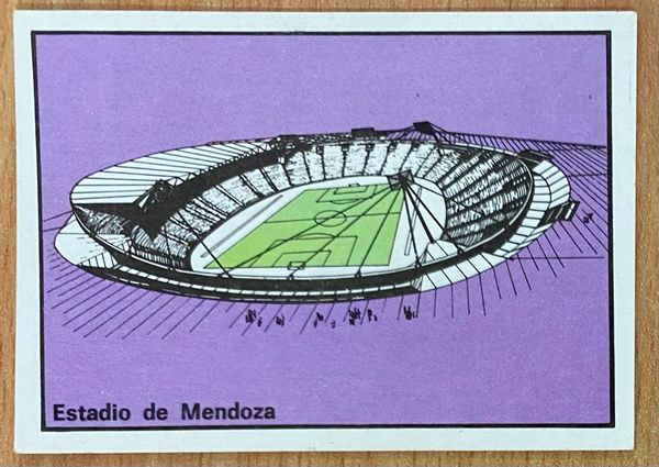 1978 ARGENTINA WORLD CUP PANINI ORIGINAL UNUSED STICKER VENUE STADIUM MENDOZA 39