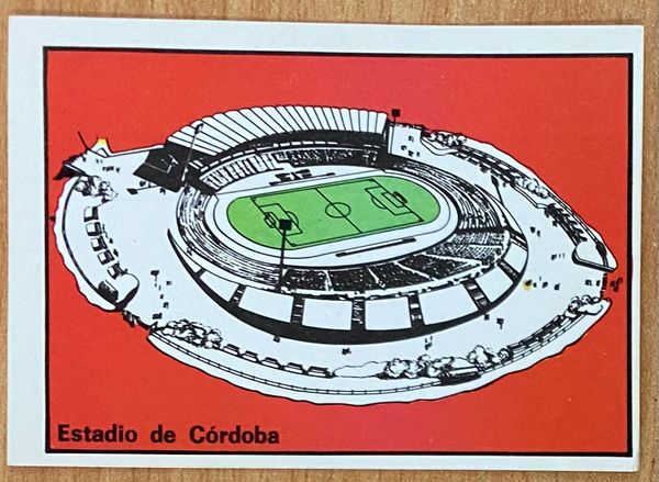 1978 ARGENTINA WORLD CUP PANINI ORIGINAL UNUSED STICKER VENUE STADIUM CORDOBA 37