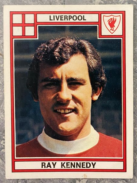 1978 ORIGINAL UNUSED PANINI FOOTBALL 78 STICKER RAY KENNEDY LIVERPOOL 202