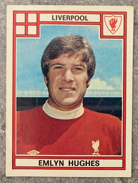 1978 ORIGINAL UNUSED PANINI FOOTBALL 78 STICKER EMLYN HUGHES LIVERPOOL 200