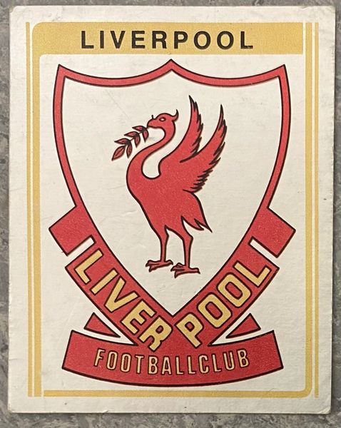 1980 ORIGINAL UNUSED PANINI FOOTBALL 80 STICKER LIVERPOOL BADGE 188