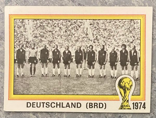 1978 ARGENTINA WORLD CUP PANINI ORIGINAL UNUSED STICKER PREVIOUS WINNERS WEST GERMANY 1974 32