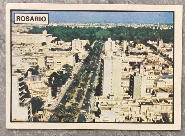 1978 ARGENTINA WORLD CUP PANINI ORIGINAL UNUSED STICKER HOST CITY VIEW ROSARIO 36