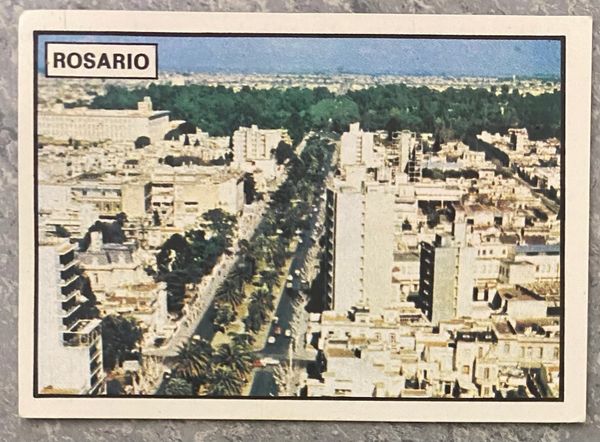 1978 ARGENTINA WORLD CUP PANINI ORIGINAL UNUSED STICKER HOST CITY VIEW ROSARIO 36