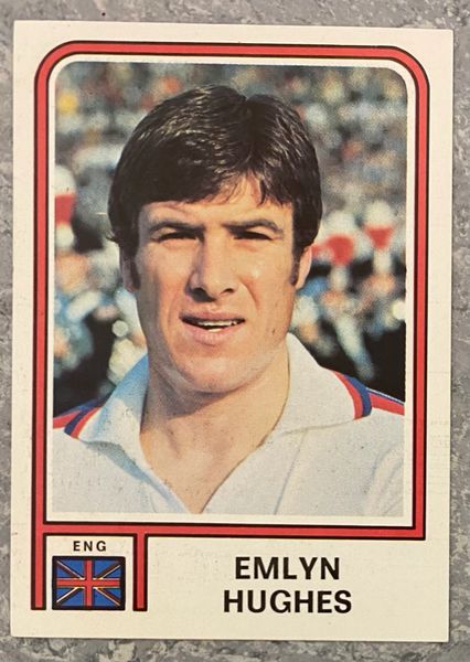 1978 ARGENTINA WORLD CUP PANINI ORIGINAL UNUSED STICKER EMLYN HUGHES ENGLAND 358