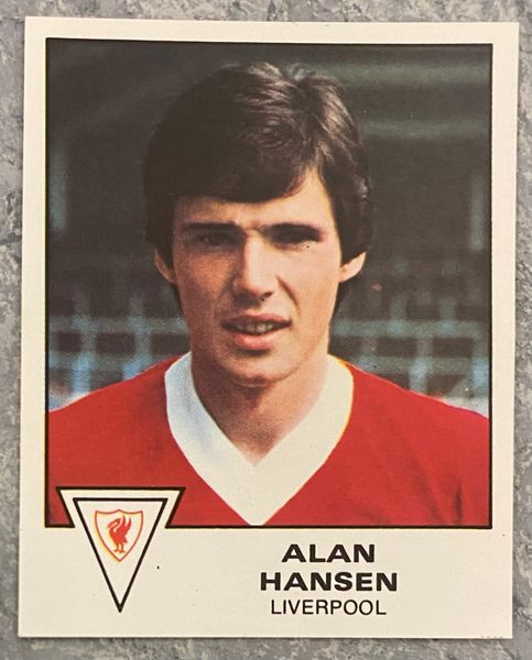 1980 ORIGINAL UNUSED PANINI FOOTBALL 80 STICKER ALAN HANSEN LIVERPOOL 194