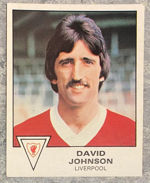 1980 ORIGINAL UNUSED PANINI FOOTBALL 80 STICKER DAVID JOHNSON LIVERPOOL 200