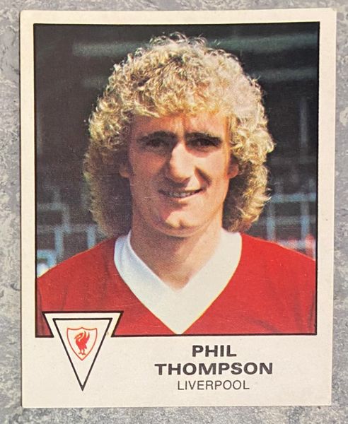 1980 ORIGINAL UNUSED PANINI FOOTBALL 80 STICKER PHIL THOMPSON LIVERPOOL 193