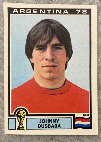 1978 ARGENTINA WORLD CUP PANINI ORIGINAL UNUSED STICKER JOHNNY DUSBABA NETHERLANDS 264