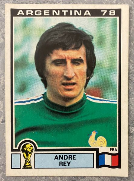 1978 ARGENTINA WORLD CUP PANINI ORIGINAL UNUSED STICKER ANDRE REY FRANCE 81