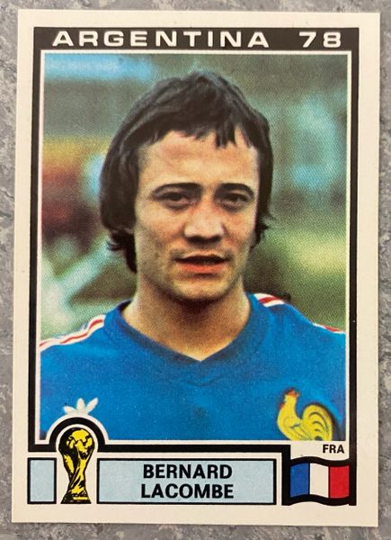 1978 ARGENTINA WORLD CUP PANINI ORIGINAL UNUSED STICKER BERNARD LACOMBE FRANCE 93