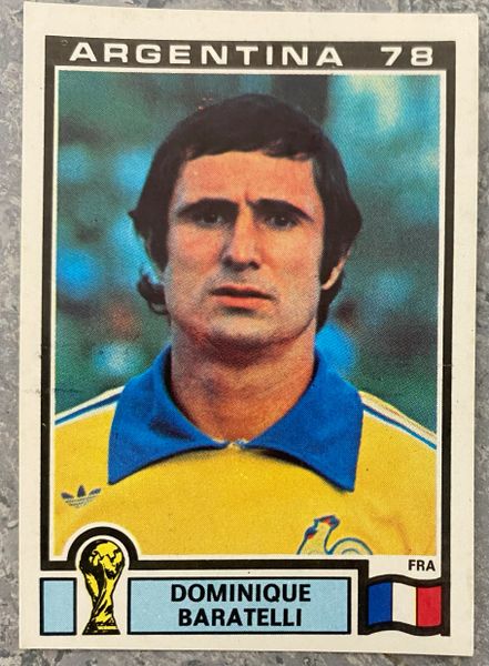 1978 ARGENTINA WORLD CUP PANINI ORIGINAL UNUSED STICKER DOMINIQUE BARATELLI FRANCE 96