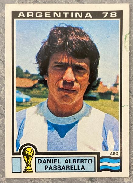 1978 ARGENTINA WORLD CUP PANINI ORIGINAL UNUSED STICKER DANIEL ALBERTO PASSERELLA ARGENTINA 48