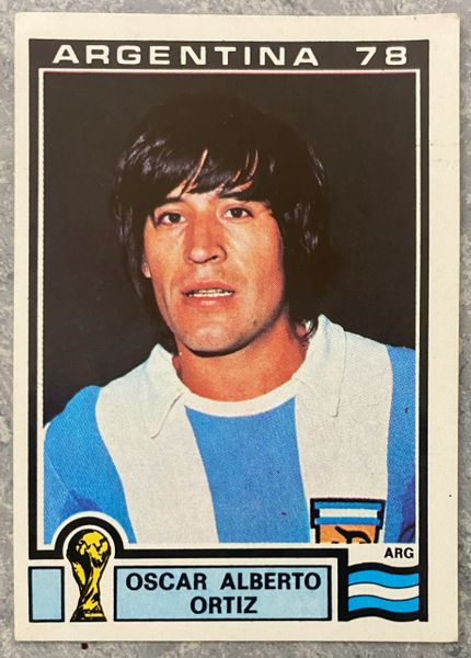 1978 ARGENTINA WORLD CUP PANINI ORIGINAL UNUSED STICKER OSCAR ALBERTO ORTIZ ARGENTINA 59