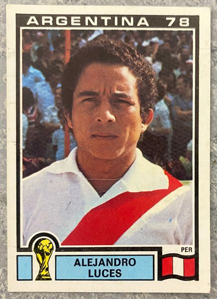 1978 ARGENTINA WORLD CUP PANINI ORIGINAL UNUSED STICKER ALEJANDRO LUCES PERU 311