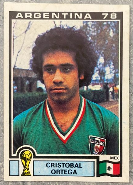 1978 ARGENTINA WORLD CUP PANINI ORIGINAL UNUSED STICKER CRISTOBEL ORTEGA MEXICO 185