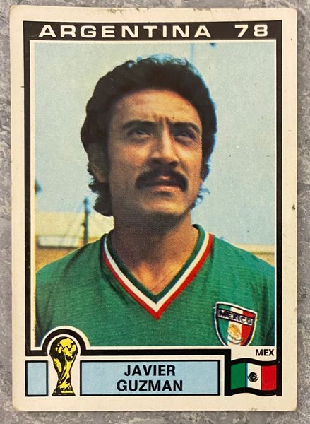 1978 ARGENTINA WORLD CUP PANINI ORIGINAL UNUSED STICKER JAVIER GUZMAN MEXICO 175