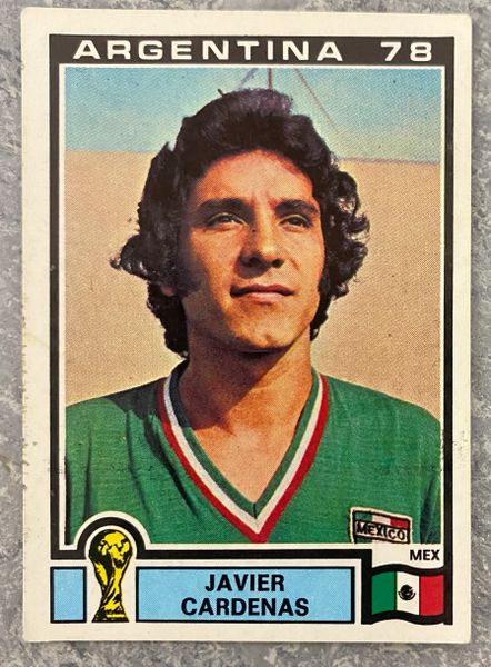 1978 ARGENTINA WORLD CUP PANINI ORIGINAL UNUSED STICKER JAVIER CARDENAS MEXICO 178