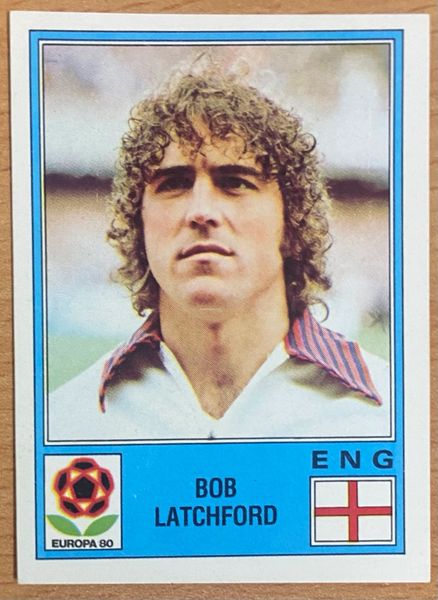 1980 PANINI EUROPA 80 ITALY ORIGINAL UNUSED STICKER ENGLAND BOB LATCHFORD 126