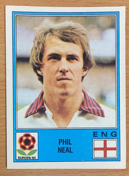 1980 PANINI EUROPA 80 ITALY ORIGINAL UNUSED STICKER ENGLAND PHIL NEAL 118