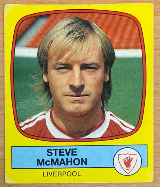 1988 ORIGINAL UNUSED PANINI FOOTBALL 88 STICKER LIVERPOOL STEVE MCMAHON 111