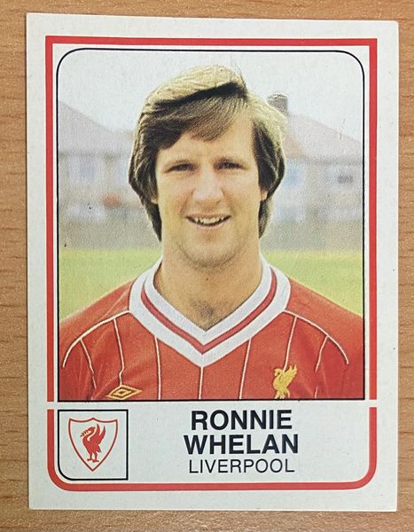 1984 ORIGINAL UNUSED PANINI FOOTBALL 84 STICKER RONNIE WHELAN LIVERPOOL 130