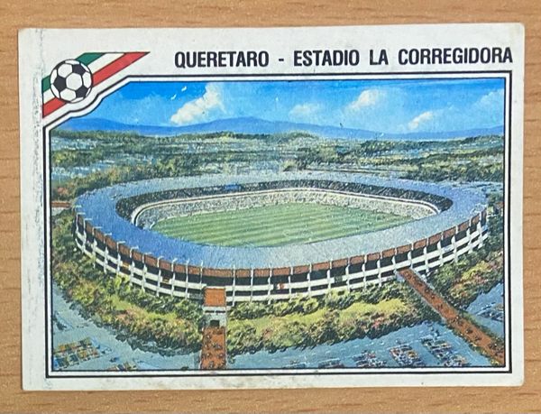 1986 MEXICO WORLD CUP PANINI ORIGINAL UNUSED STICKER HOST STADIUM QUERETARO LA CORREGIDORA 33