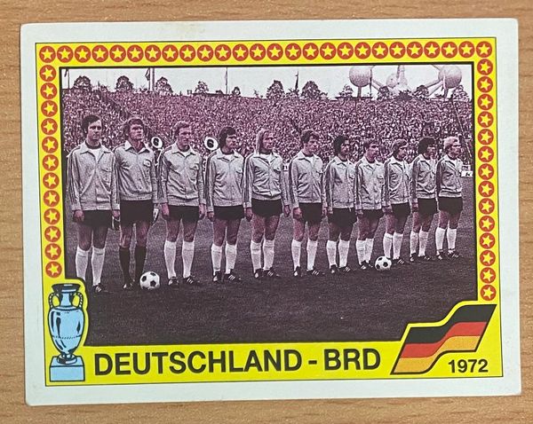 1988 PANINI EURO 88 ORIGINAL UNUSED STICKER HISTORICAL TEAMS EURO 72 WEST GERMANY 11