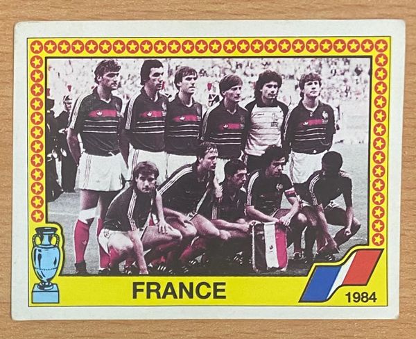 1988 PANINI EURO 88 ORIGINAL UNUSED STICKER HISTORICAL TEAMS EURO 84 FRANCE 17