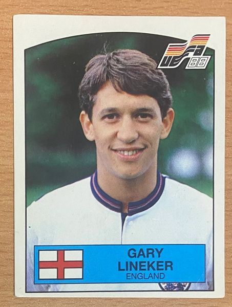 1988 PANINI EURO 88 ORIGINAL UNUSED STICKER GARY LINEKER ENGLAND 177