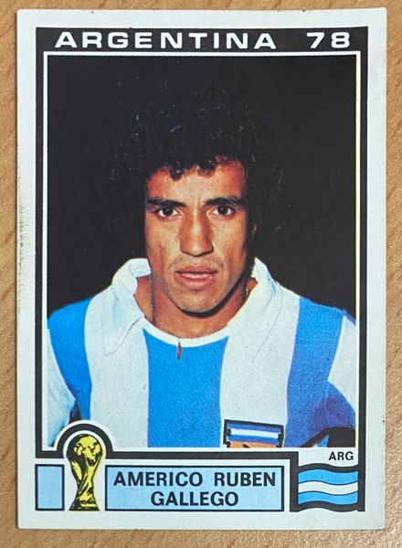 1978 ARGENTINA WORLD CUP PANINI ORIGINAL UNUSED STICKER AMERICO RUBEN GALLEGO 51