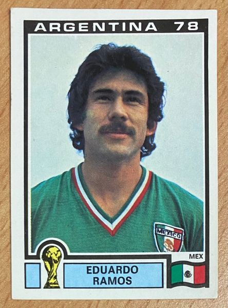 1978 ARGENTINA WORLD CUP PANINI ORIGINAL UNUSED STICKER EDUARDO RAMOS MEXICO 174