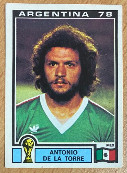 1978 ARGENTINA WORLD CUP PANINI ORIGINAL UNUSED STICKER ANTONIO DE LA TORRE MEXICO 177